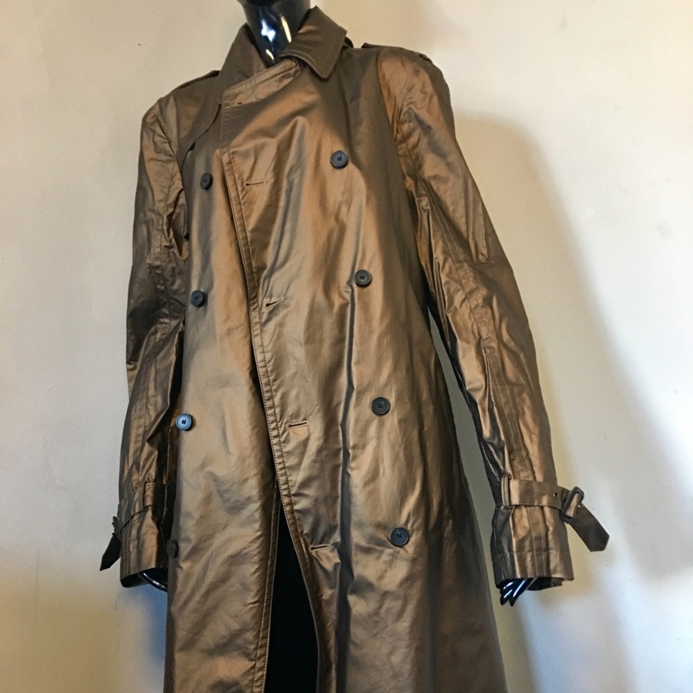 Costume National Homme Bronze Trench Coat Size 38